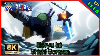 Zoro quotOne Sword Style Iai  Death Lion Songquot Vs Mihawk Seraphim「8K」「60fps」 [upl. by Ressan]