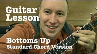 Bottoms Up ★ Guitar Lesson ★ Standard Chord Version ★ Brantley Gilbert [upl. by Ecahc]