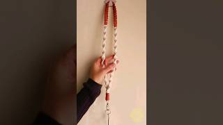 DIY Cordão de Macramê Tutorial Completo👆macrame macrametutorial chaveiros [upl. by Nylsaj103]