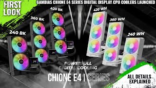 Gamdias Chione E4 Series Digital Display CPU Coolers Launched  Explained All Spec Features amp More [upl. by Theodoric]