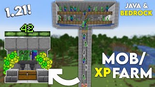 Minecraft EASY Mob XP Farm Tutorial  Without Mob Spawner  030 Level In 11 Minutes [upl. by Eelinej321]