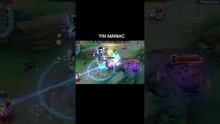 YIN MANIAC shortsytshortsmlbbmobilelegendsshortsytshortslivetipsandtricksmlb [upl. by Rasla]