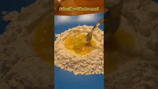 Mixing Pasta Dough with Fork  ASMR pasta dough asmr homemade [upl. by Fairley832]