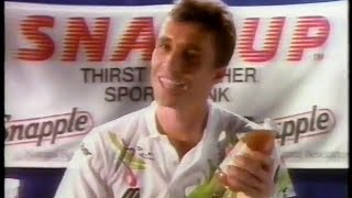 Ivan Lendls Snapple Commercial 1992 [upl. by Hulburt868]