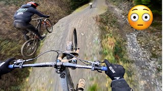 DOWNHILL CARNAGE AT DYFI BIKEPARK [upl. by Ednyl970]