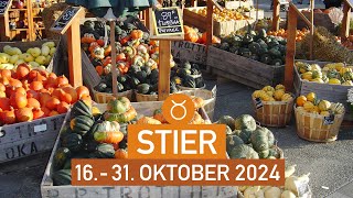 STIER ♉️ quotZUWACHS AN WEISHEITquot  16  31 OKTOBER 2024 zweite Monatshälfte TAROT [upl. by Loni]