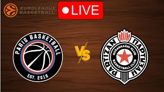 🔴 Live Paris vs Partizan  EuroLeague 20242025  Live Play by Play Scoreboard [upl. by Anigriv646]