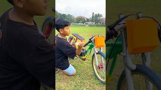 mini drag bike sepedamainan basikallajak dragrace ngo dragrace mainananak [upl. by Eicirtap]