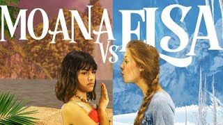 Rap Battle Moana Vs Elsa [upl. by Idihsar]