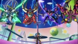 YuGiOh Arc V ep 147  Yuya vs Reiji 4 Dragons Summon [upl. by Ailime]