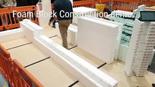 Foam Block Construction Demo [upl. by Gwenora]