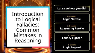 Introduction to Logical Fallacies Common Mistakes in Reasoning [upl. by Charley956]