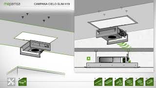 Instalación Campana Extractora Mepamsa Cielo [upl. by Mettah]