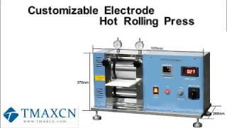 Battery Electrode Heat Roller Press With Variable SpeedWWWTMAXCNCOM [upl. by Eusoj]