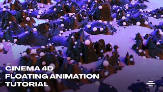 Dynamic Floating Animation Using Displacer Cloner amp Fields  Cinema 4D Tutorial [upl. by Ploss]