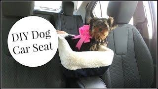 DIY Dog Car Seat Tutorial [upl. by Eibrab549]