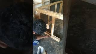 Proses pendumpulan dengan lem epoxy no sag tukangkayukreatif woodworking caratukang [upl. by Oivatco]