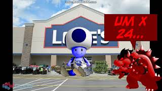 Dark Fire Bowser Throws stones at Lowes and gets Grounded [upl. by Ivanah]