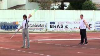 Javelin Throwing training session in Quarteira [upl. by Nodyarg]