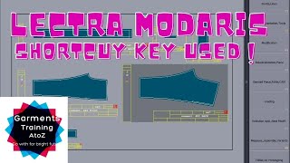 Lectra Modaris Tutorial Bangla📱 Garments Training a to z📱 Lectra Modaris Pattern 📱 Shortcut key Used [upl. by Sharleen]