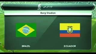 Brésil vs Équateur  En direct  Éliminatoires de la Coupe du Monde 2022 pes 2013 [upl. by Sugden]