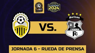 Rueda de Prensa pospartido  LigaFUTVEBancoDeVenezuela  Táchira vs Zamora [upl. by Hahseram]