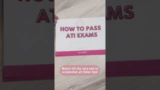 ATI Exam Tips To Help You PASS [upl. by Griselda263]