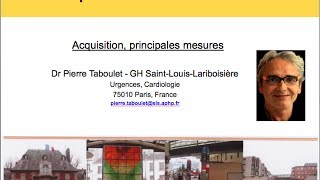 2a ECG Technique de lecture 1 Acquisition et principales mesures Dr Taboulet [upl. by Novaelc]