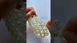 How to make a beaded bag💕🎶😊 beadedbag beadedjewelry bag beads beadedbeauty beadsaccessory [upl. by Cece]