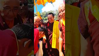 His Holiness 12th Tai Situ Rinpoche la arrive at Tawang🙏🙏 buddha [upl. by Sanferd]