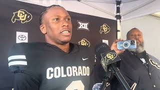 Colorado CB Colton Hood on his first collegiate interception [upl. by Rfinnej]