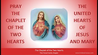 Pray the Chaplet of the Two Hearts Sacred Heart of Jesus  Immaculate Heart of Mary [upl. by Ylam]