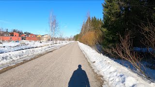 Helsinki Walking From City Center to Airport 4K [upl. by Siradal875]