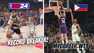 NBA 2K24 MyCareer  Episode 13  All time single season steals record [upl. by Alcinia85]