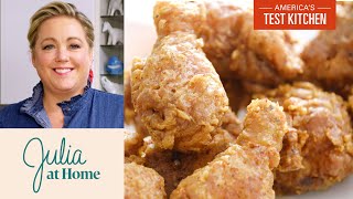 How to Make Crispy OldFashioned Fried Chicken Best Ever  Julia at Home [upl. by Anneirb]