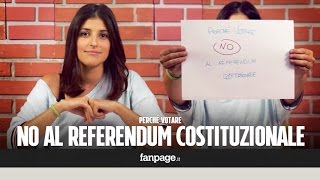 Perché votare No al referendum costituzionale spiegato semplicemente [upl. by Akemit]