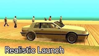 Realistic Car Launch Start  Real Handling v699 GTA SA [upl. by Stormi]