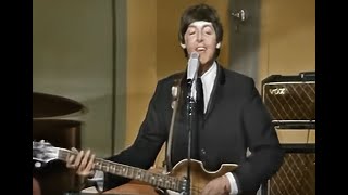 COLORIZED The Beatles  All My Loving Live In Melbourne [upl. by Gavan]