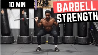 10 MIN  BARBELL STRENGTH WORKOUT HOME WORKOUT  NO REPEAT  BARBELL REQUIRED [upl. by Eardna]