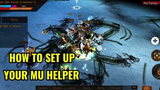 ERA OF LORENCIA  HOW TO SET UP YOUR MU HELPER PROPERLY [upl. by Llerref521]