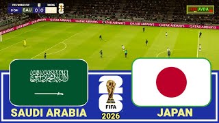 SAUDI ARABIA vs JAPAN  FIFA World Cup 26™ CONMEBOL Qualifiers Match  All Goals  Pes 21 [upl. by Weider]