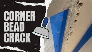 How To Repair Drywall Corner Bead Cracks [upl. by Erna]