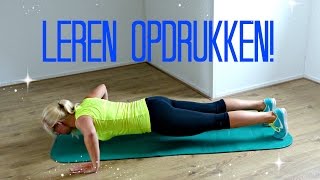 Leren opdrukken  How to Push up [upl. by Linet90]