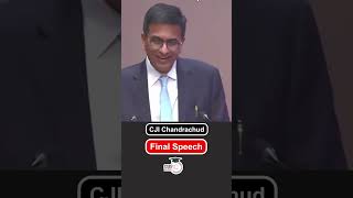 Emotional Farewell CJI Chandrachuds Heartfelt Words  Chief Justice of India [upl. by Nacim878]