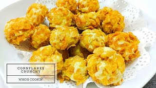 Biskut Cornflakes Crunchy  Rangup Resepi Mudah  Crunchy Cornflakes Cookies Recipe [upl. by Enar]