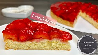 Erdbeerkuchen nach Uroma’s Rezept  wie damals… [upl. by Nawyt]