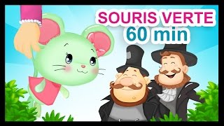 Une Souris Verte  1H de comptines et chansons Titounis [upl. by Doelling]