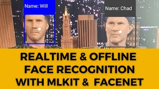 Realtime and offline Face Recognition app using Google ML Kit FaceNet  ML Android app [upl. by Julis]