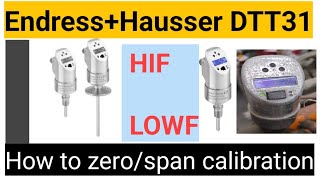 EndressHauser DTT31 flowphant calibration in english [upl. by Hedges]