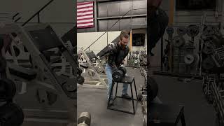 Exoskeleton Arm Curls 160lb Dumbbell avenger ironman [upl. by Fagan529]